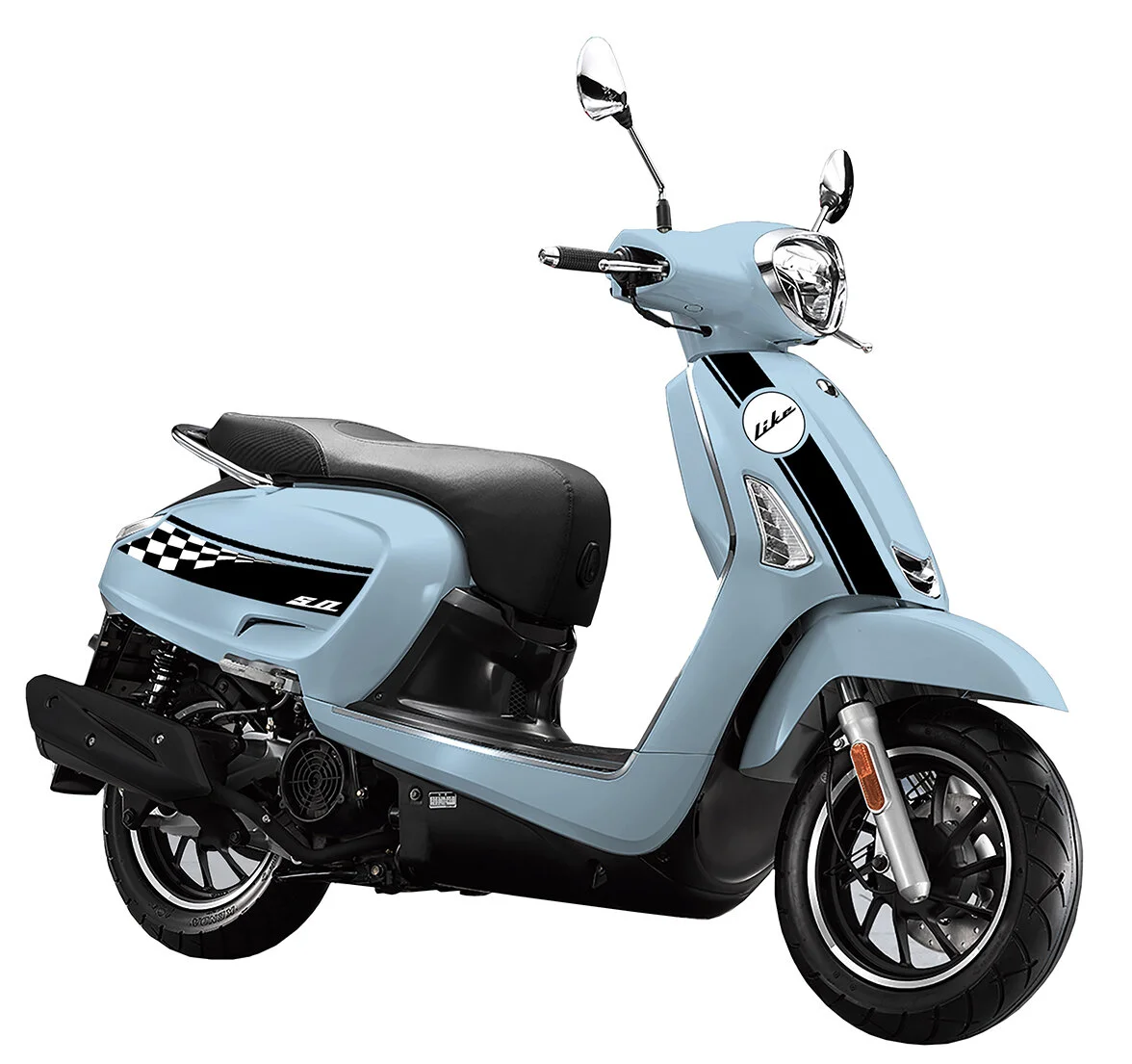 2026 Kymco Like 150i ABS scooter — right-side view