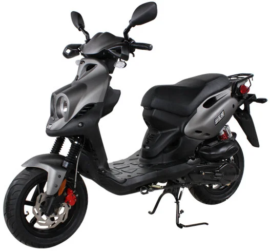2026 Genuine RoughHouse 50 Sport scooter — front three-quarter view