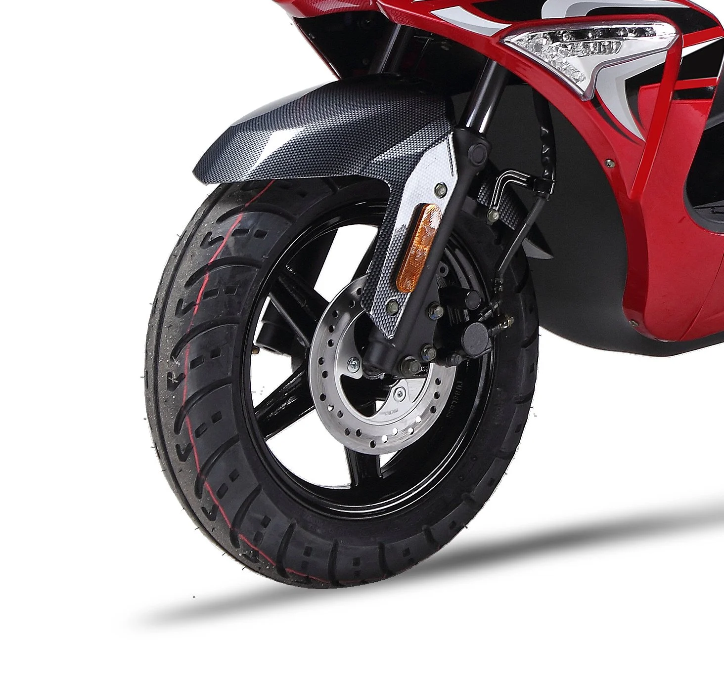 2026 Wolf Blaze 50 scooter — full-length studio view 3