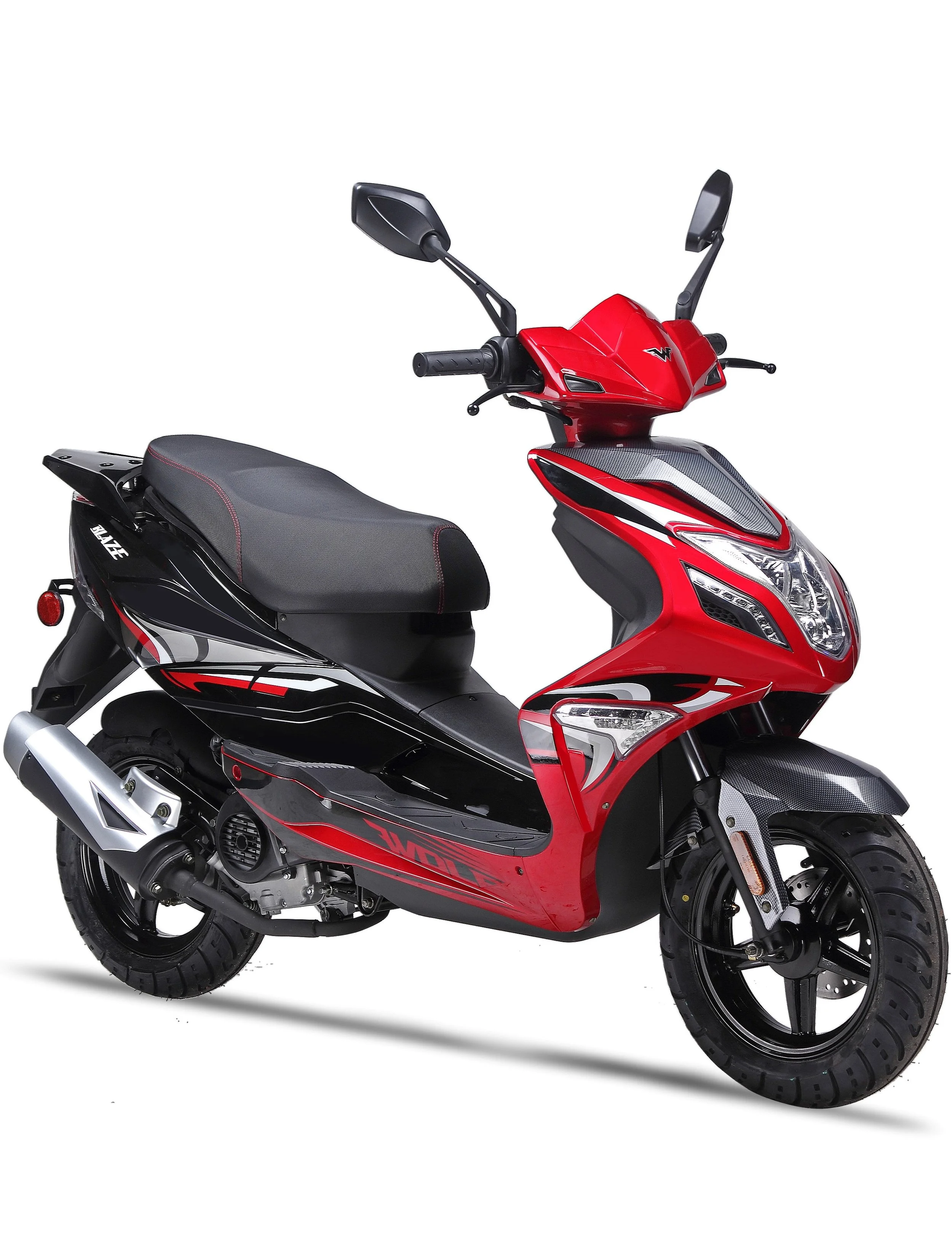2026 Wolf Blaze 50 scooter — front three-quarter view