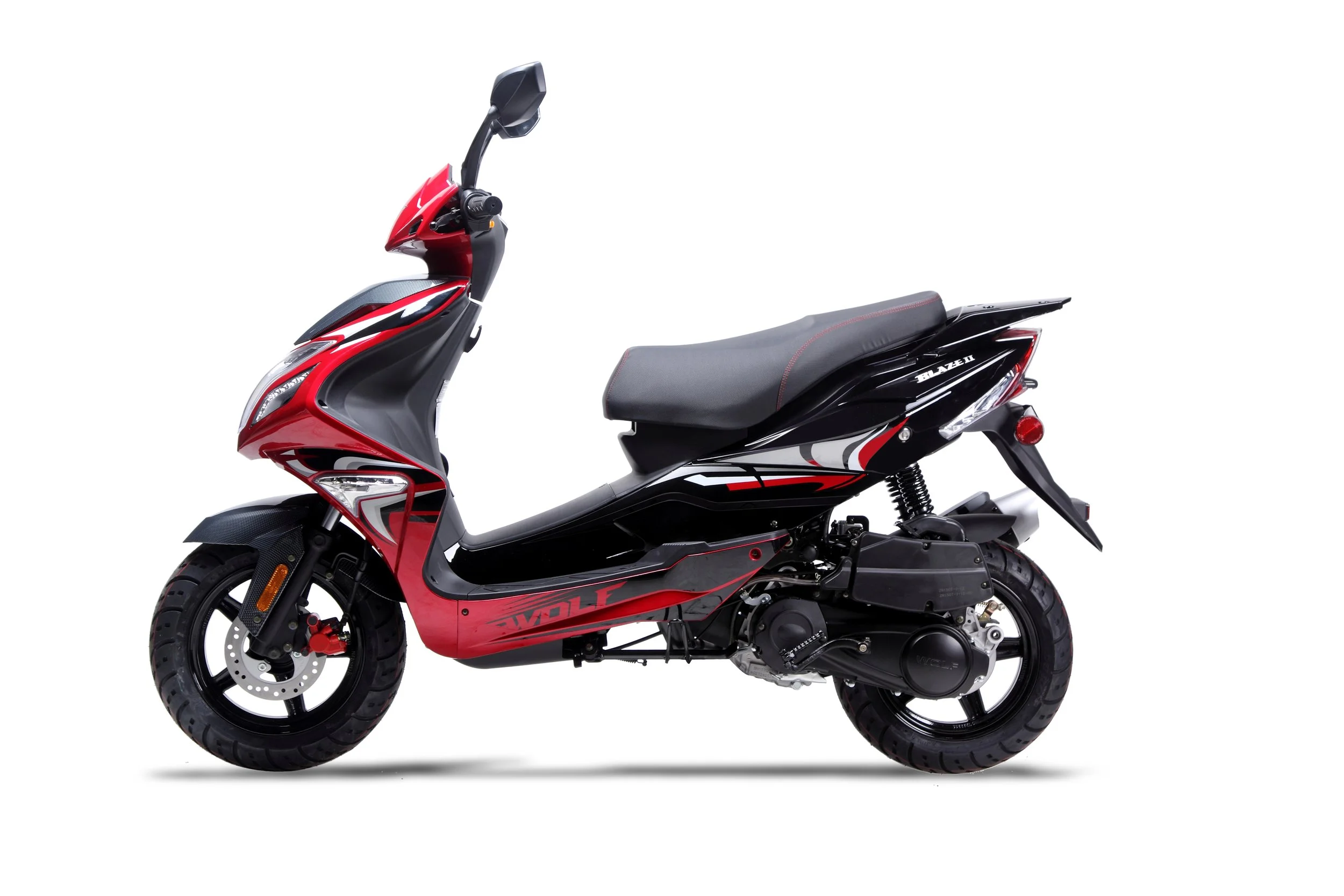 2026 Wolf Blaze 50 scooter — close-up styling detail