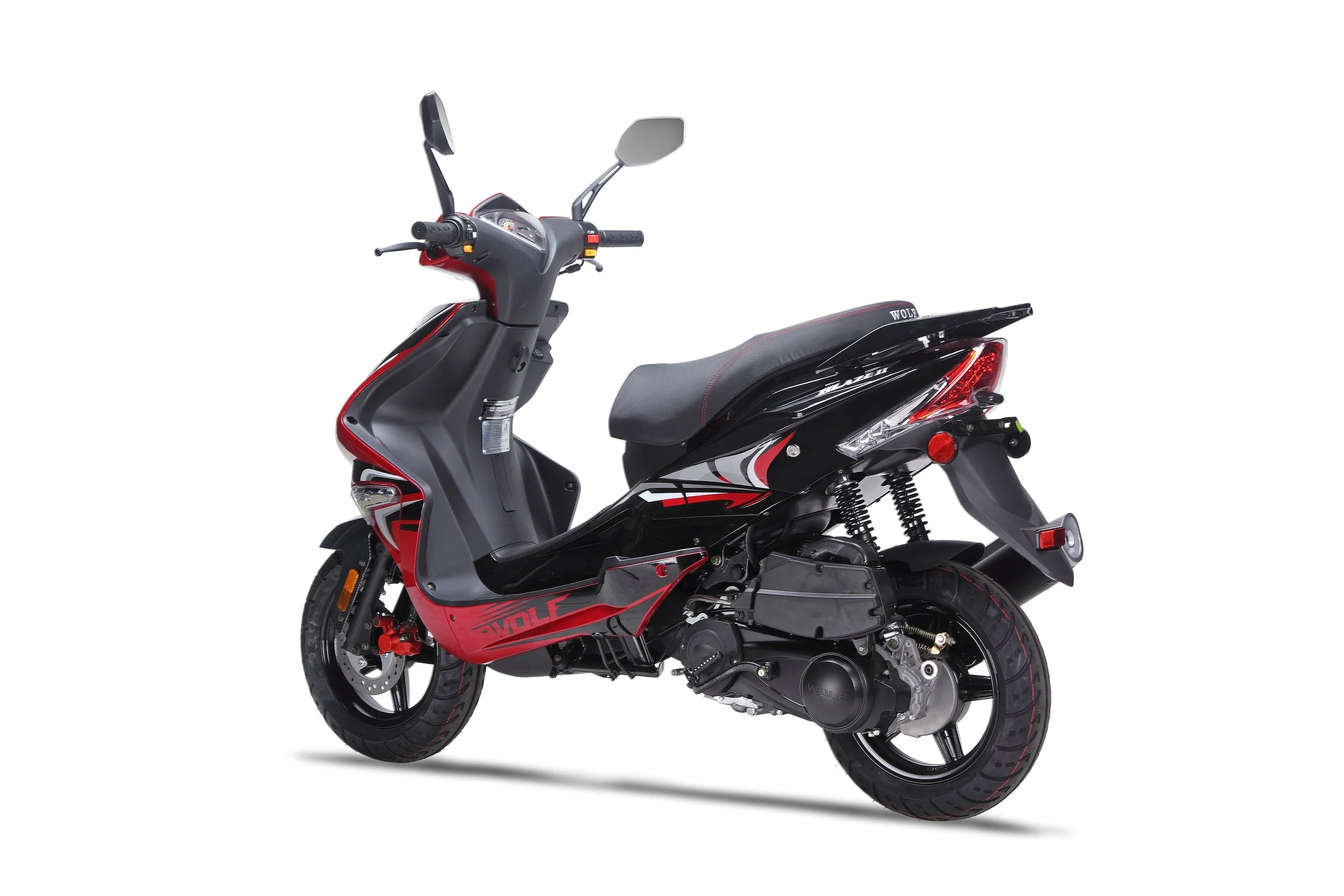 2026 Wolf Blaze 50 scooter — alternate studio view 2