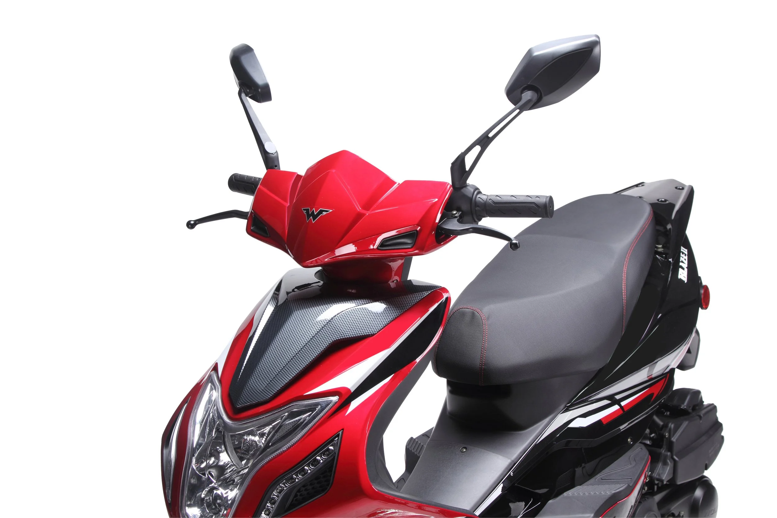 2026 Wolf Blaze 50 scooter — front three-quarter view 3