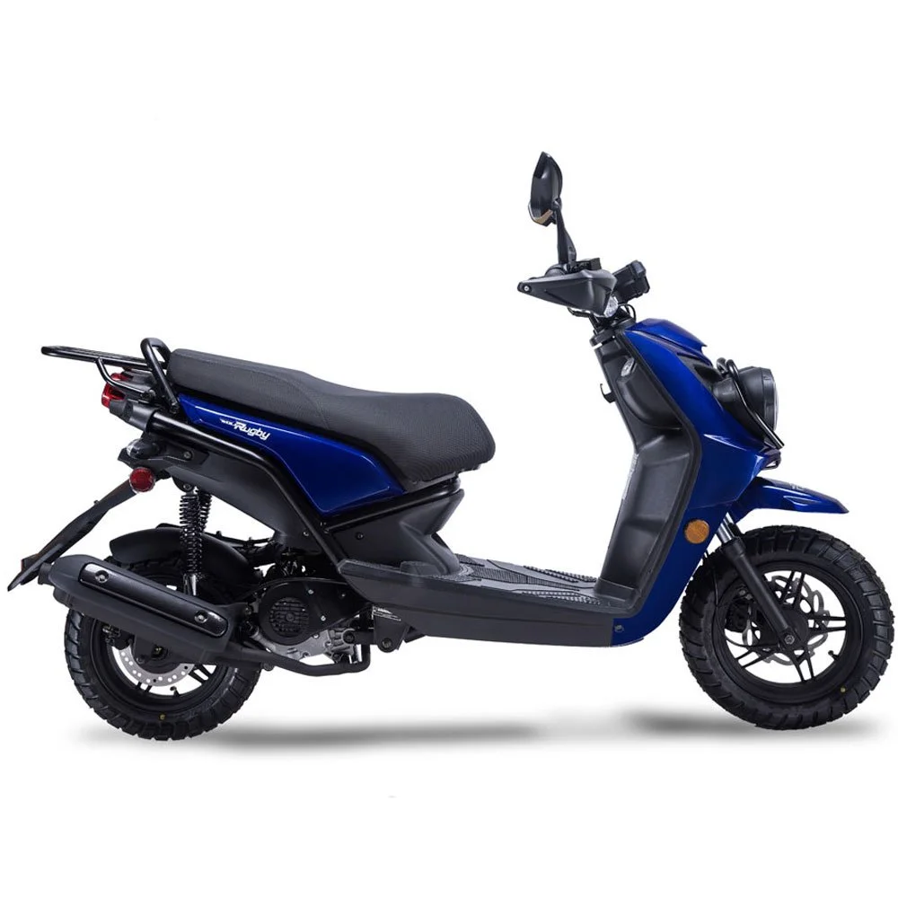 2026 Wolf Rugby 50 scooter — three-quarter rear view