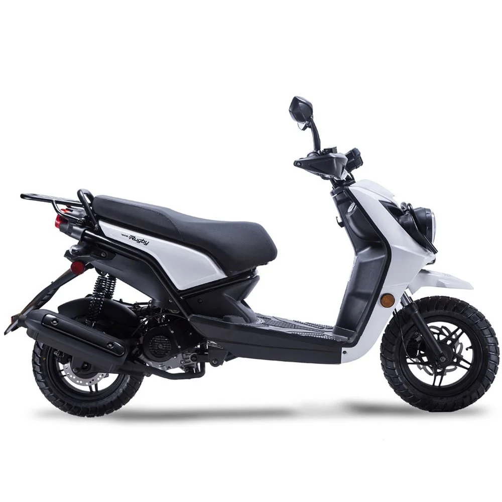 2026 Wolf Rugby 50 scooter — close-up styling detail 3