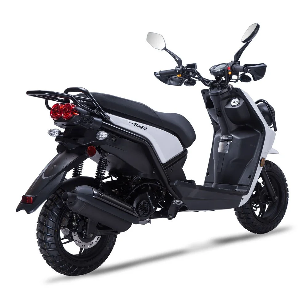 2026 Wolf Rugby 50 scooter — full-length studio view 3