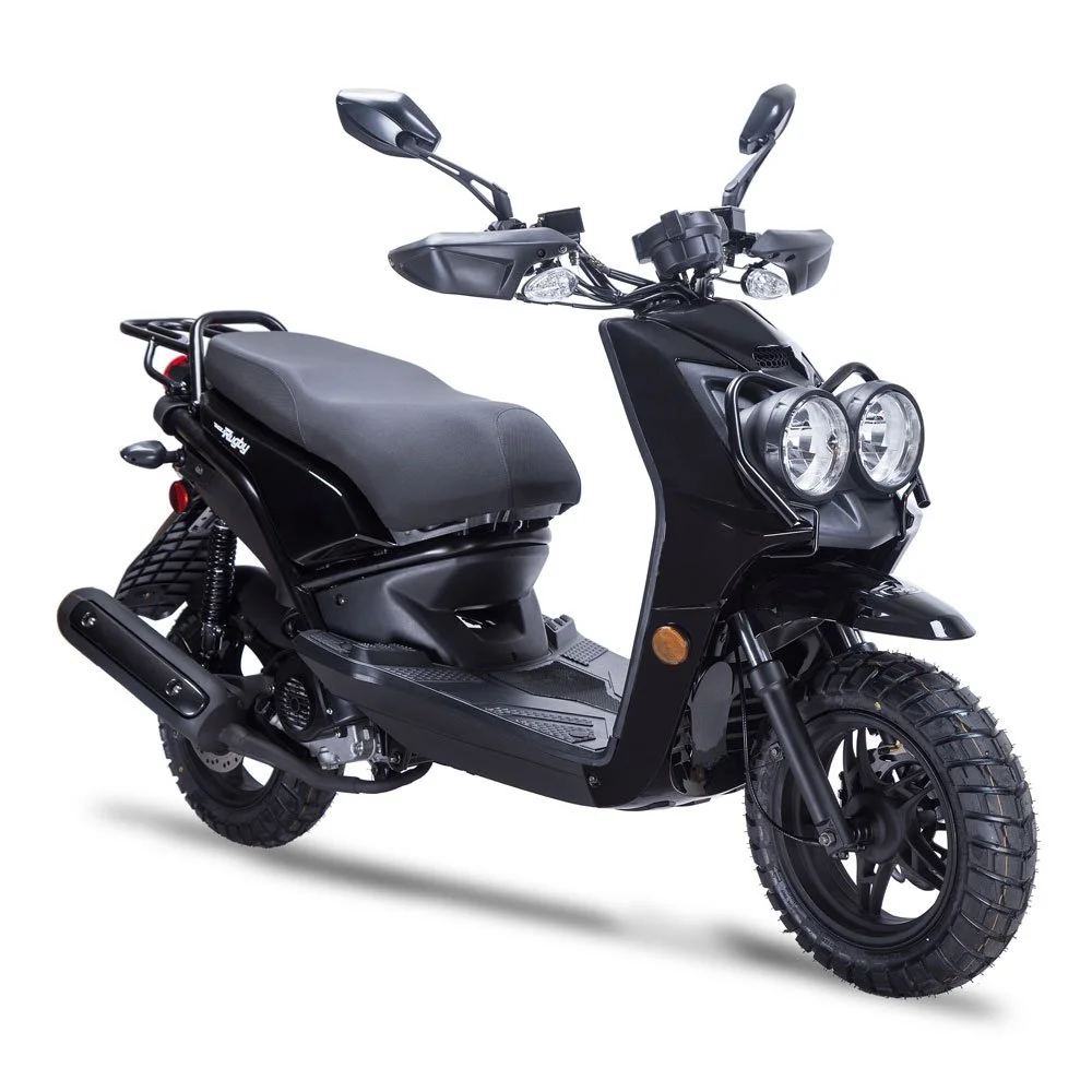 2026 Wolf Rugby 50 scooter — front three-quarter view