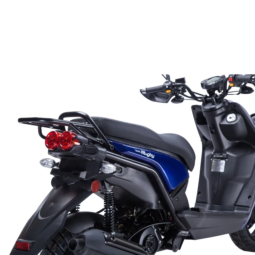 2026 Wolf Rugby 50 scooter — front three-quarter view 2