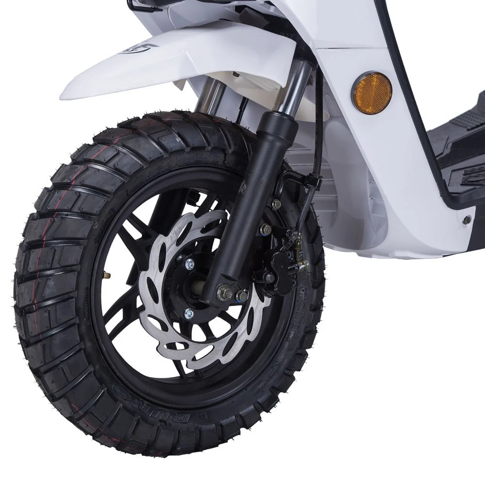 2026 Wolf Rugby 50 scooter — three-quarter rear view 2
