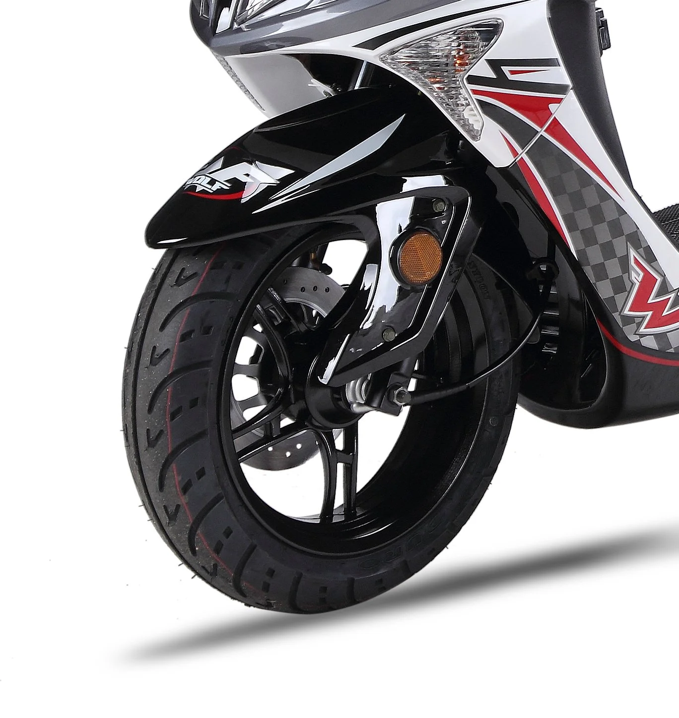 2026 Wolf EX-150 scooter — front three-quarter view
