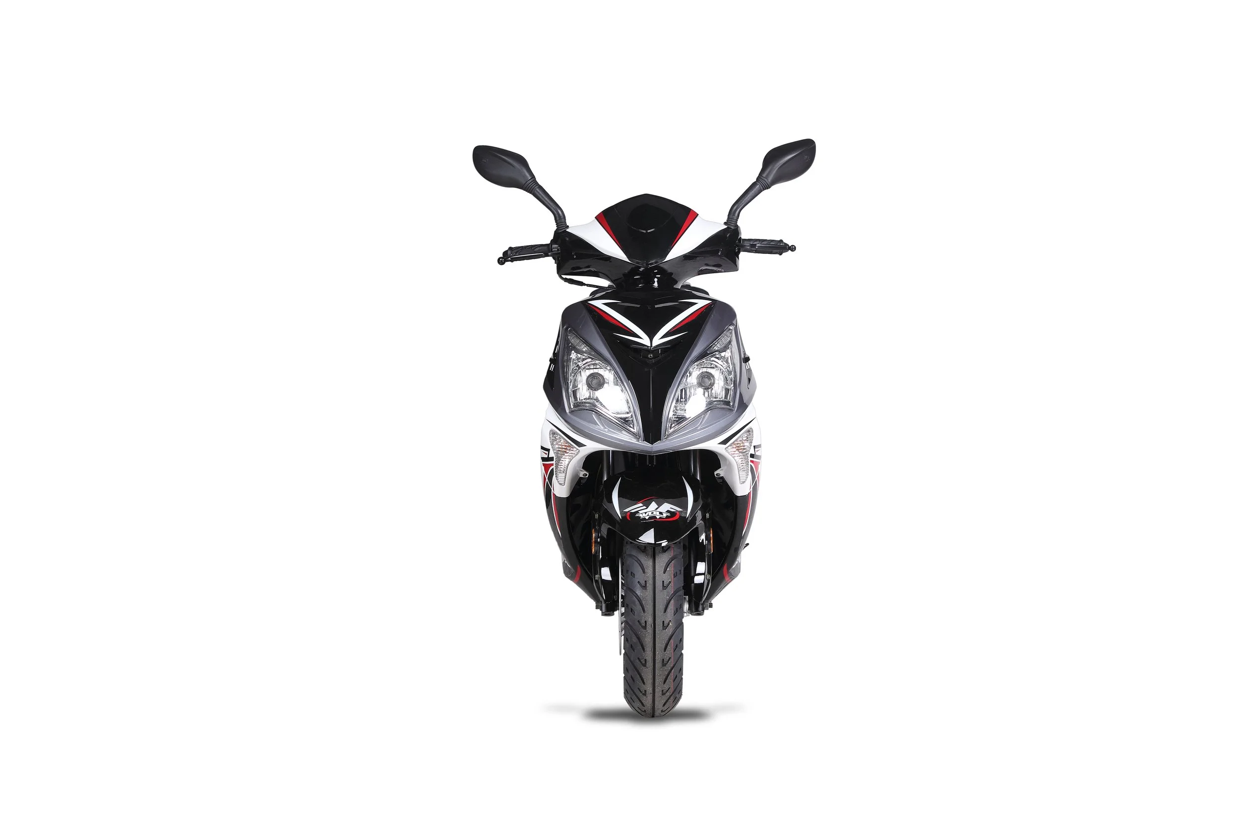 2026 Wolf EX-150 scooter — full-length studio view