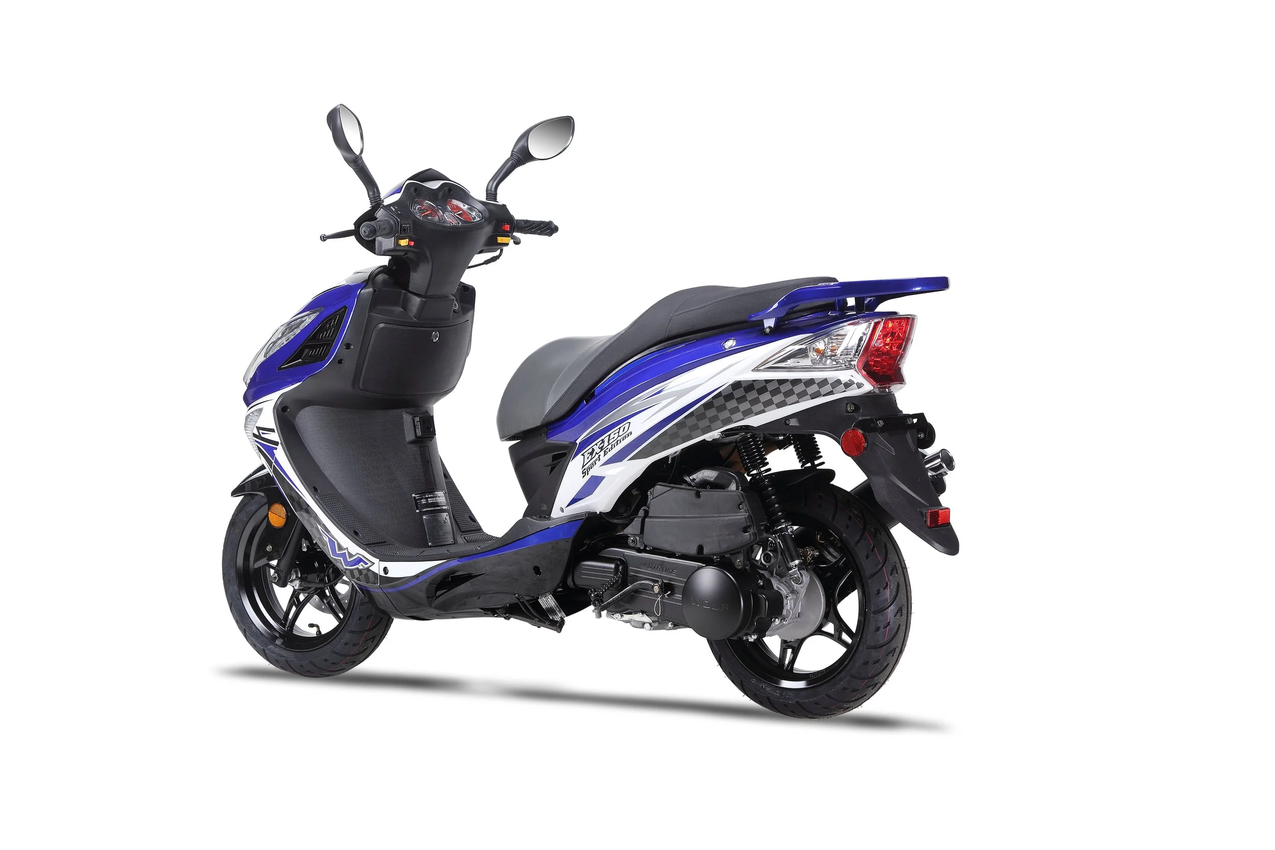 2026 Wolf EX-150 scooter — right-side view 3