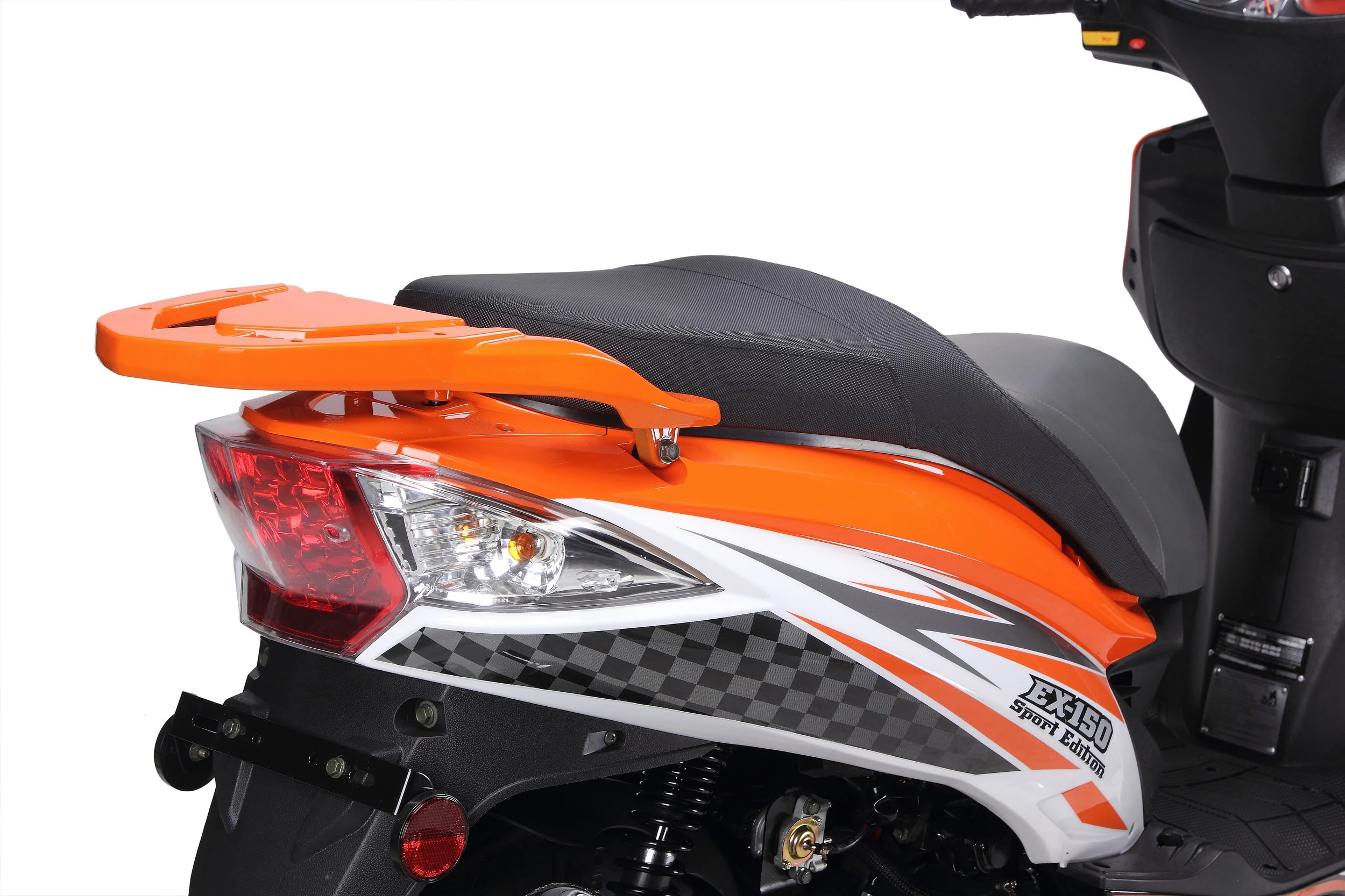 2026 Wolf EX-150 scooter — close-up styling detail 5