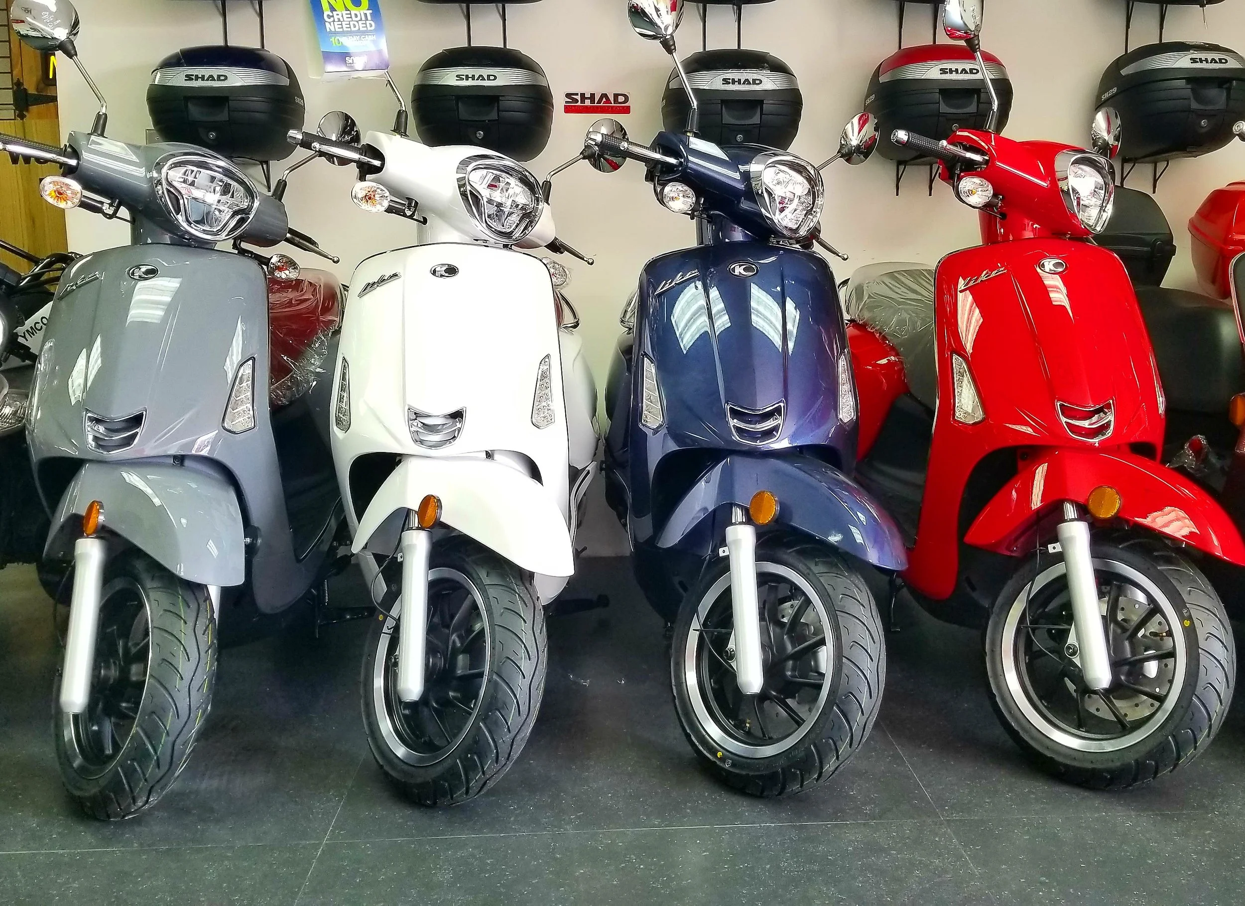2026 Kymco Like 150i ABS scooter — right-side view 2