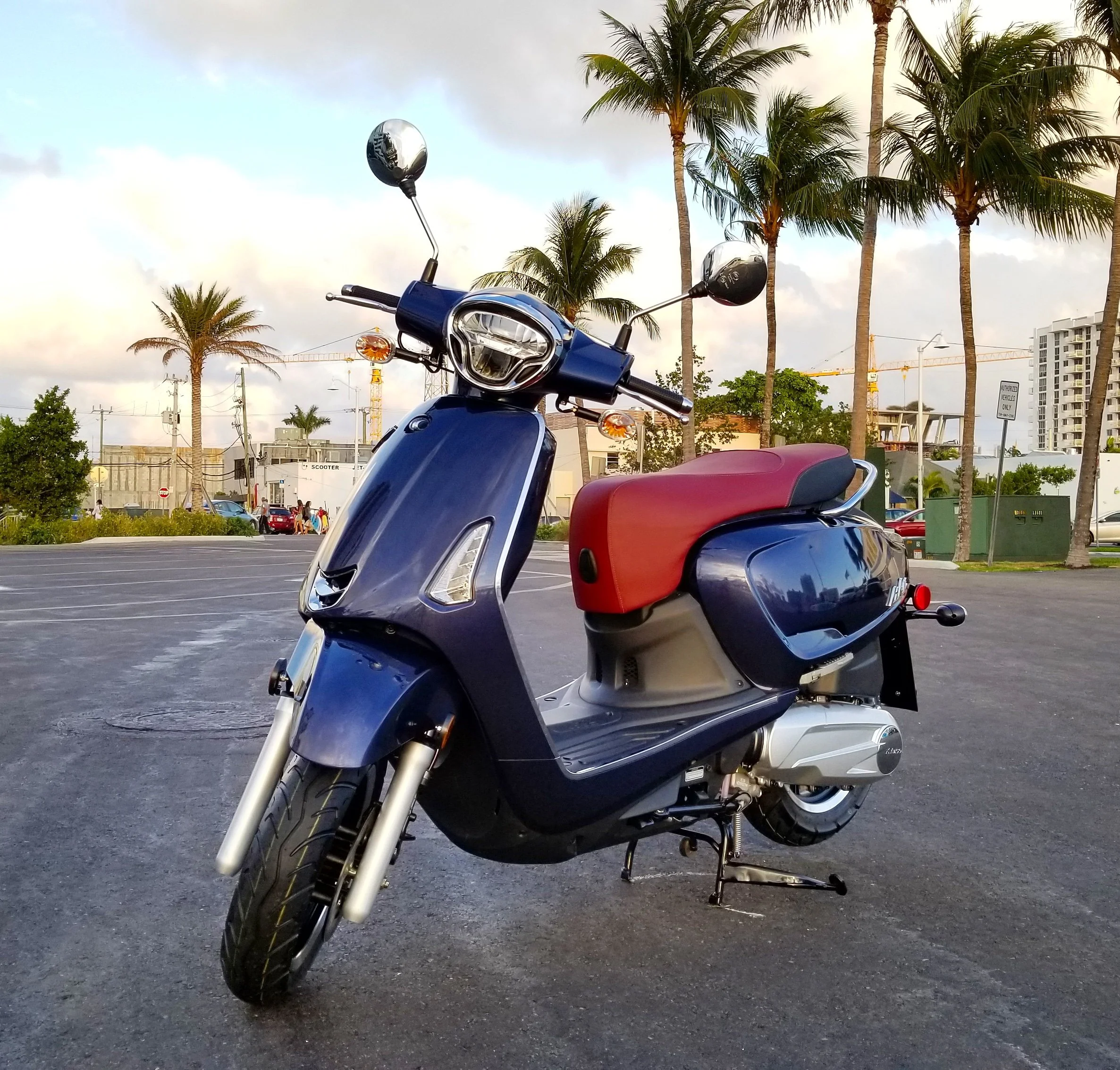 2026 Kymco Like 150i ABS scooter — full-length studio view 2