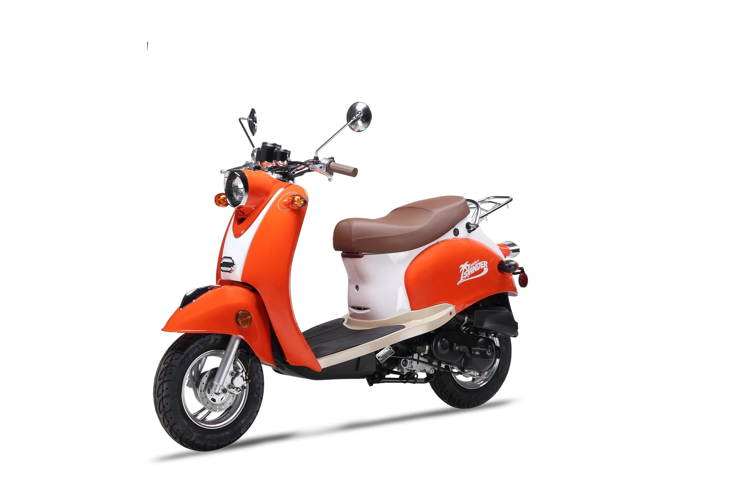 2026 Wolf Islander 50 scooter — front three-quarter view