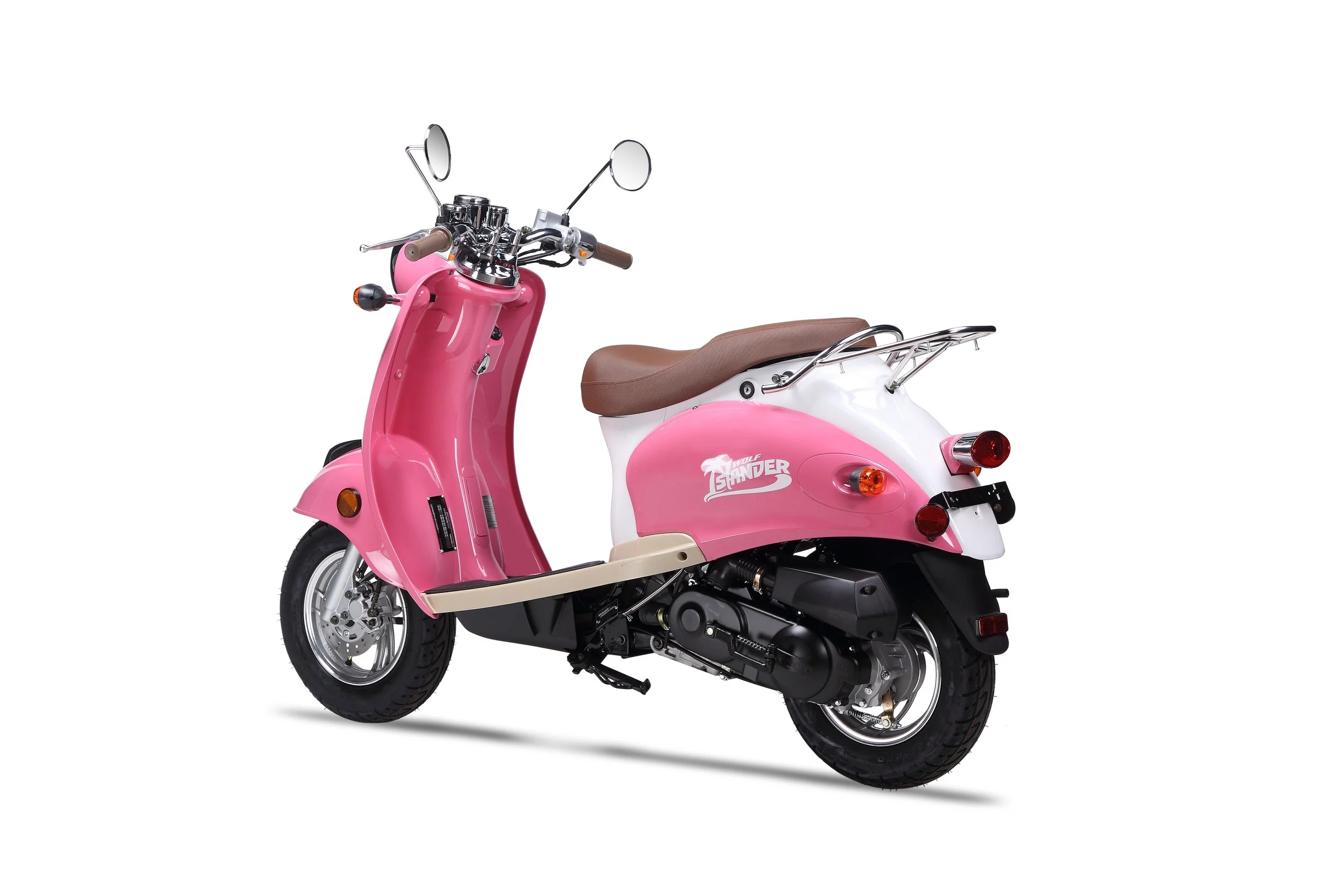 2026 Wolf Islander 50 scooter — front three-quarter view 3