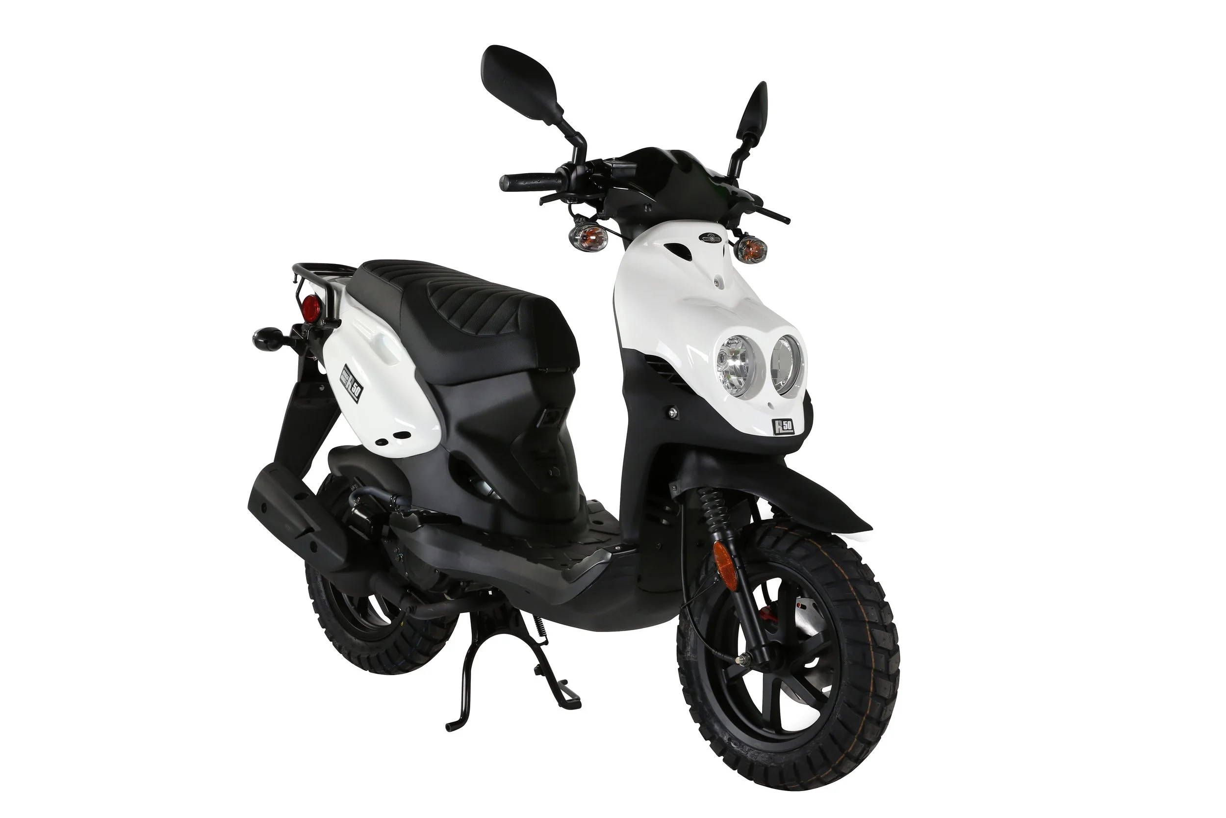 2026 Genuine RoughHouse 50 scooter in White — front view 3