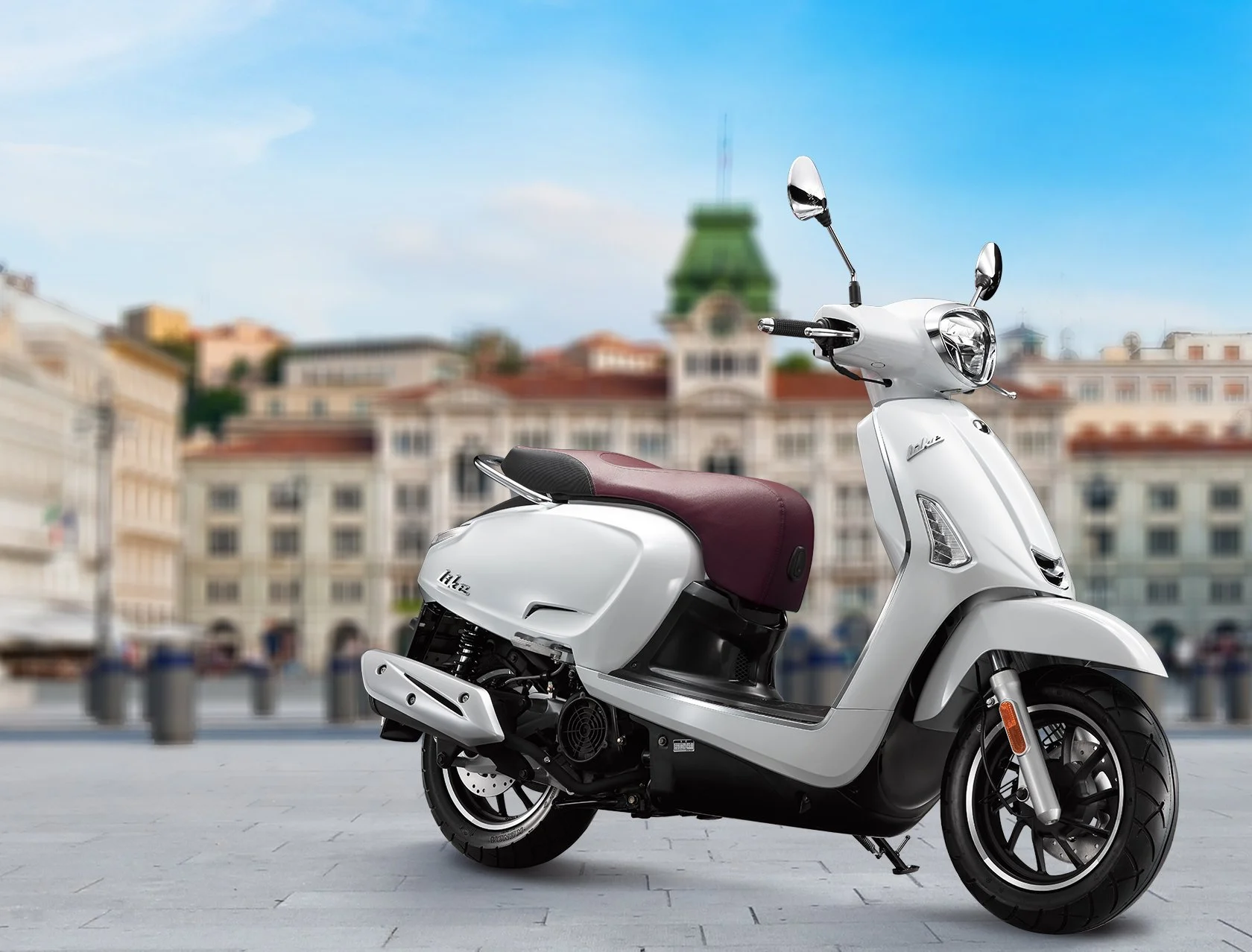 2026 Kymco Like 150i ABS scooter — alternate studio view 3